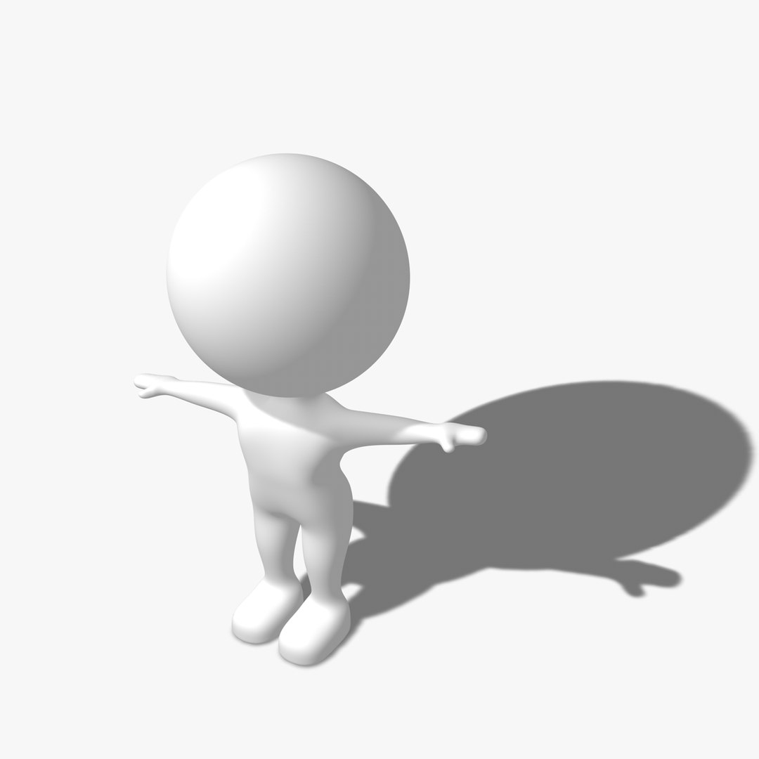Simple Rigged Character Dxf