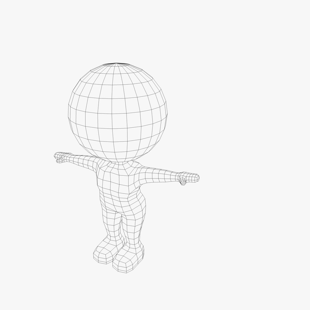 Simple Rigged Character Dxf