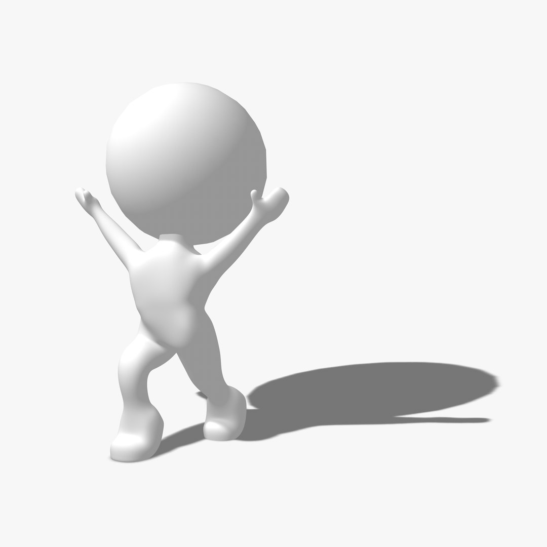 Simple Rigged Character Dxf