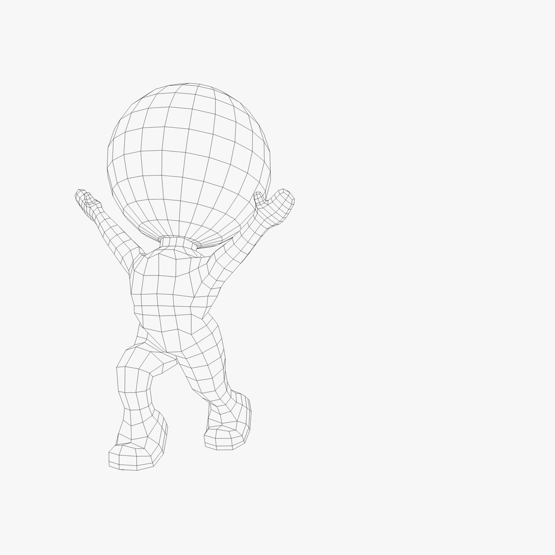 Simple Rigged Character Dxf