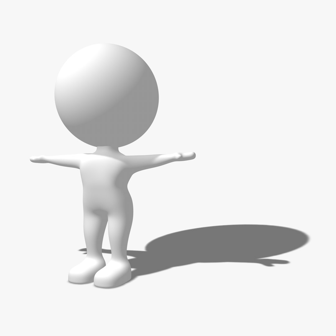 Simple Rigged Character Dxf
