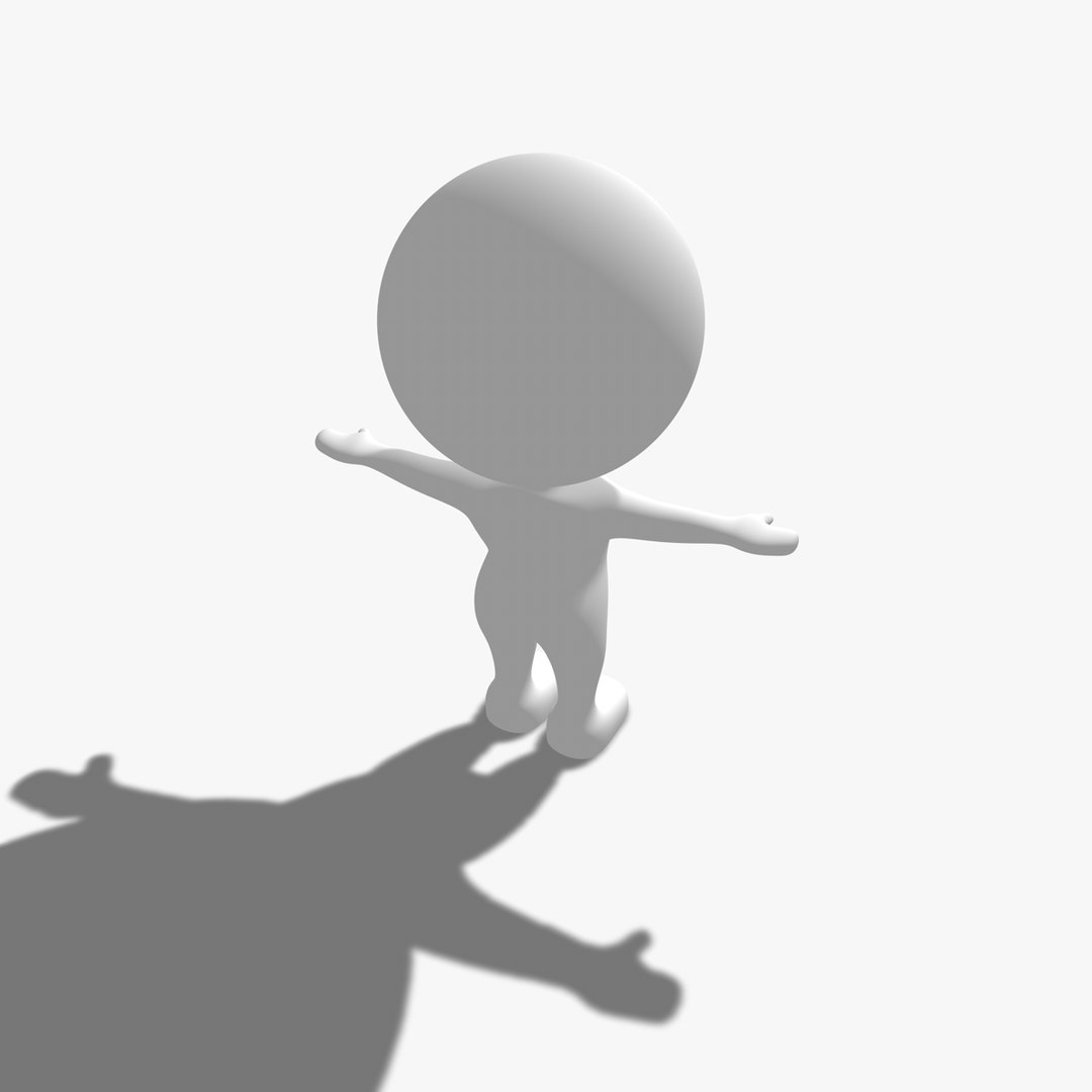 Simple Rigged Character Dxf