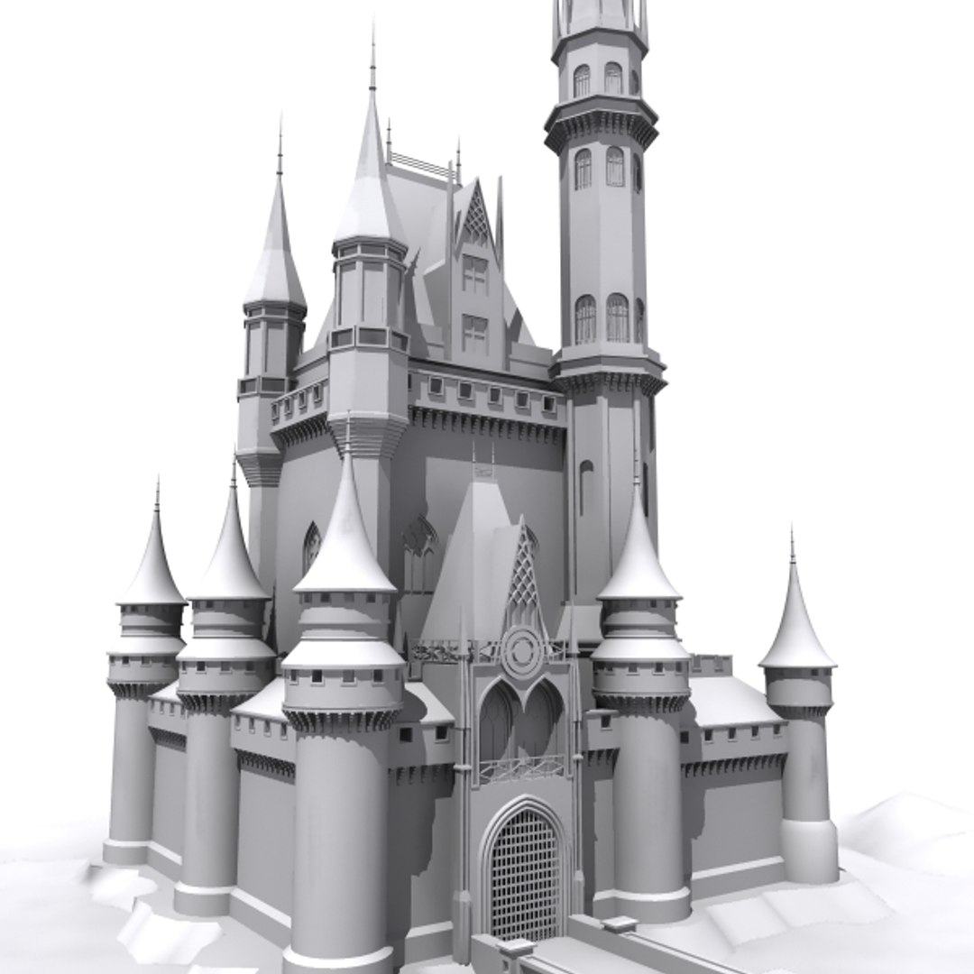 Castle Building Architecture 3d Model