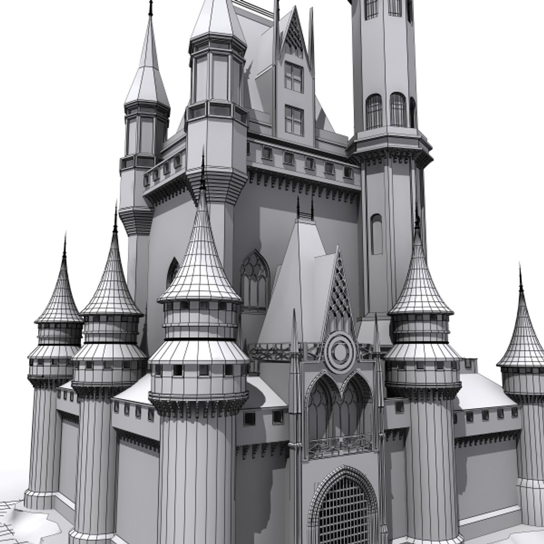 Castle Building Architecture 3d Model