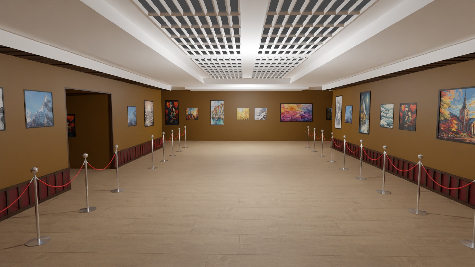 Art Gallery 3D Model - TurboSquid 2157939