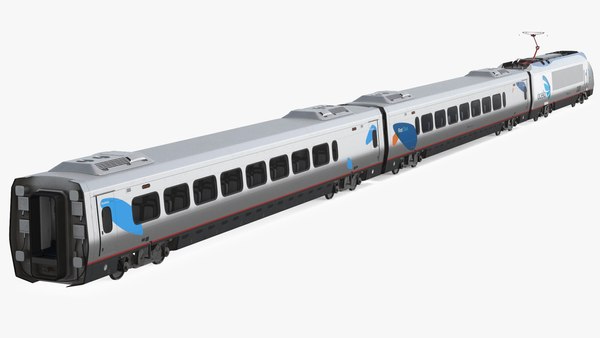 3D amtrak acela express train model - TurboSquid 1447336