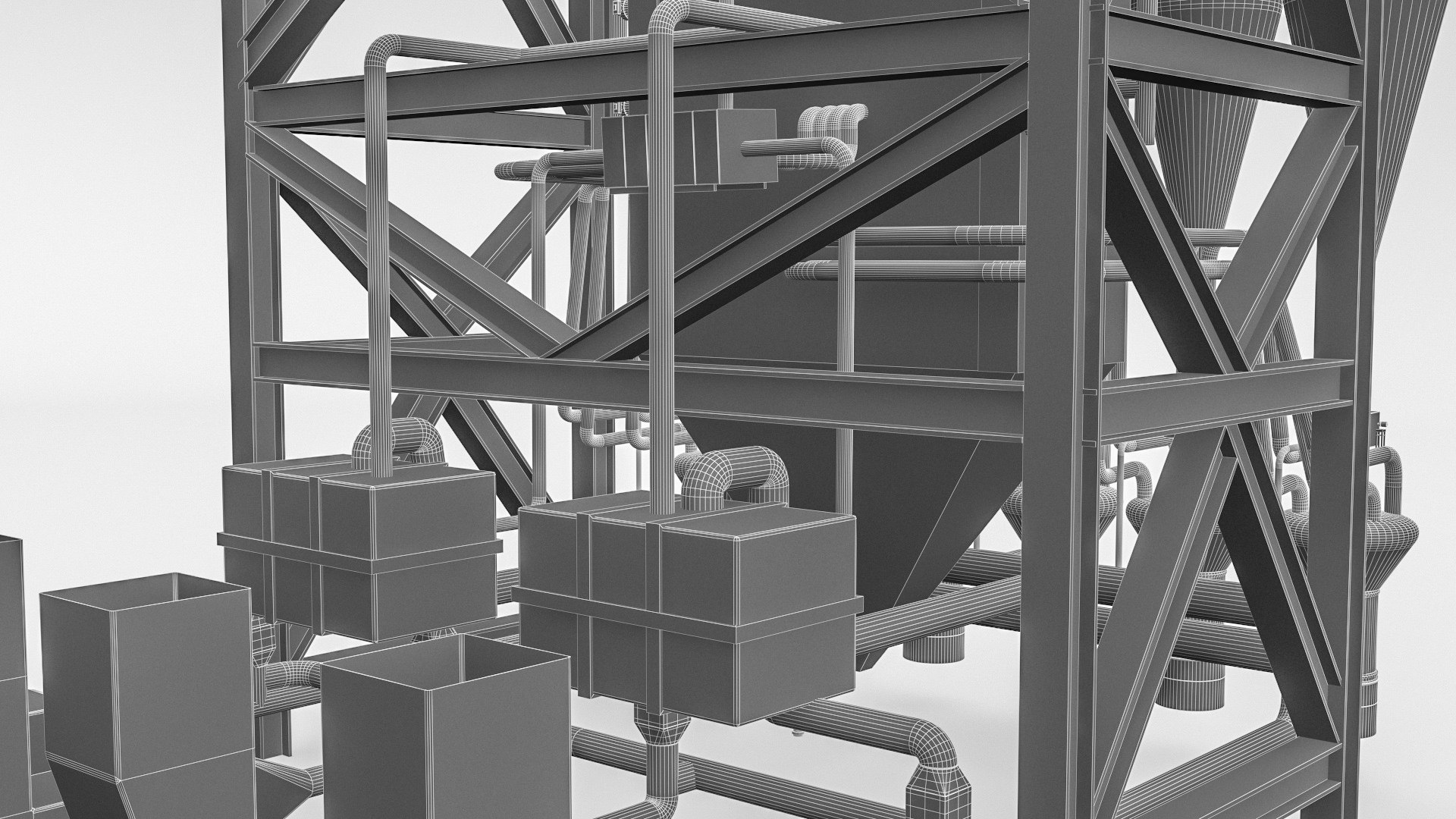 Power Plant Boiler 3d Model Turbosquid 1481848