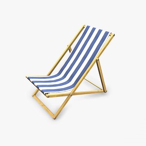 Deck Chair Low-poly PBR