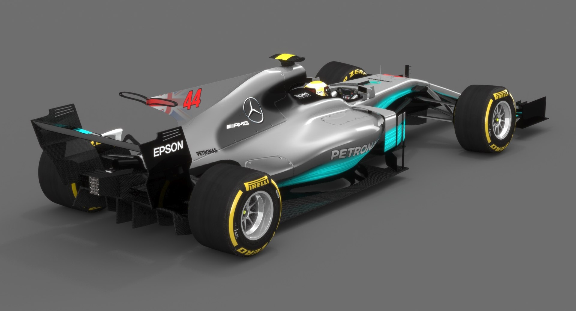 3D mercedes w08 eq power - TurboSquid 1200530