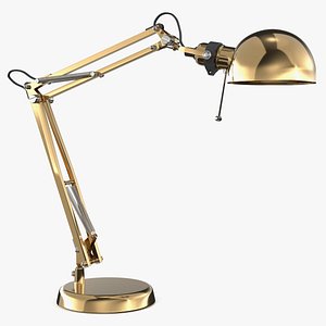 Classic Office Swing Arm Lamp Gold