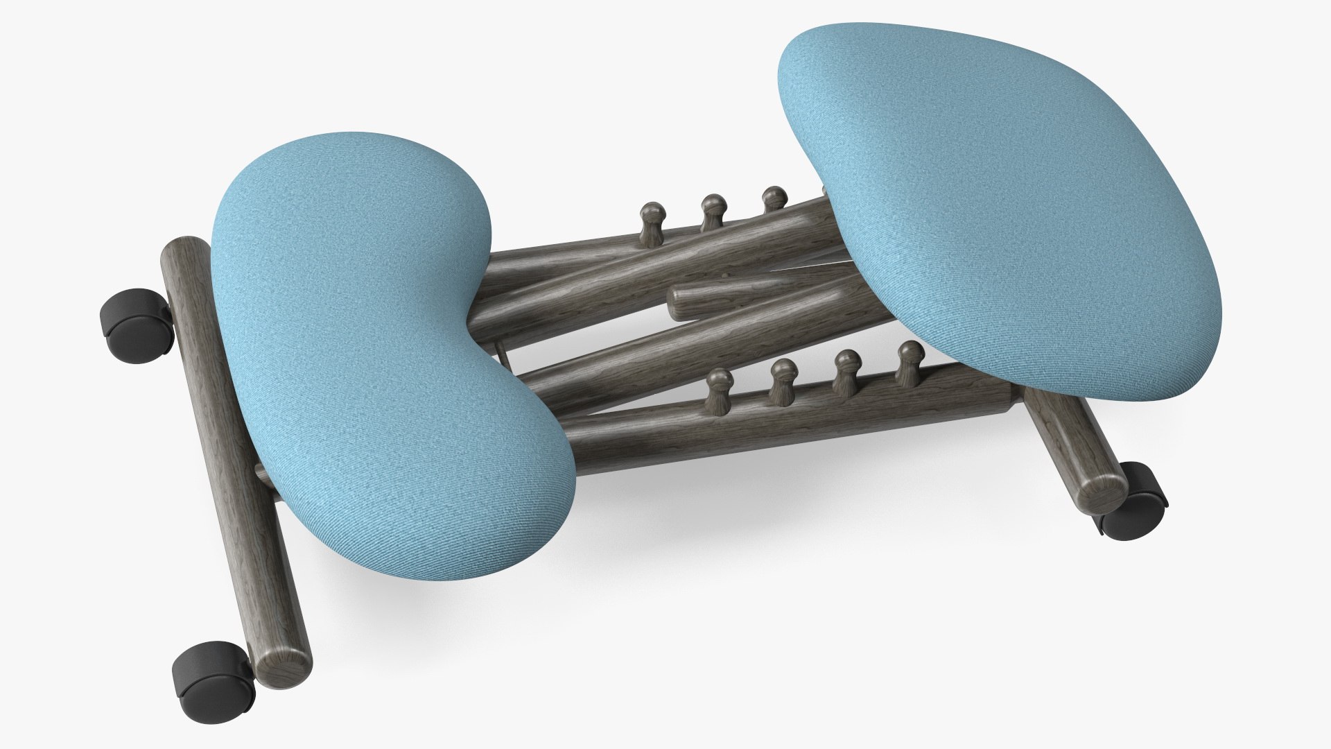 Ergonomic Kneeling Chair Folded 3D model preview