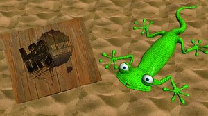 3d lizard
