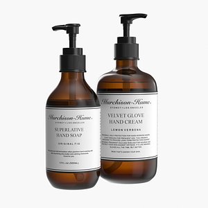 realistic soap bottles 3D