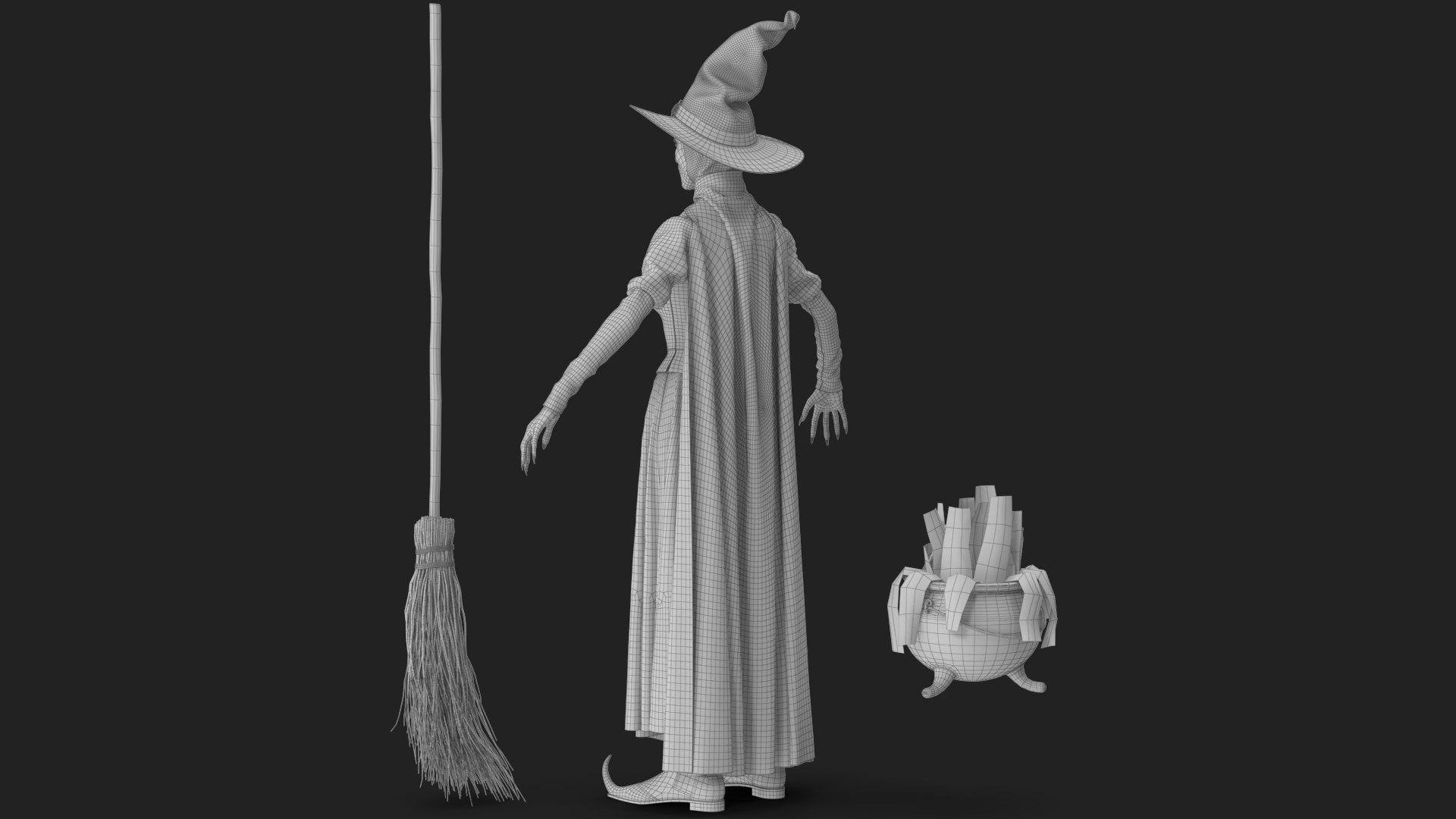 Witch 8 3D https://p.turbosquid.com/ts-thumb/q9/dJKrcl/Uv/wireframe_05/jpg/1697642896/1920x1080/fit_q87/3dfe0652230b8fb4393aa70ca41cfbe50369652d/wireframe_05.jpg