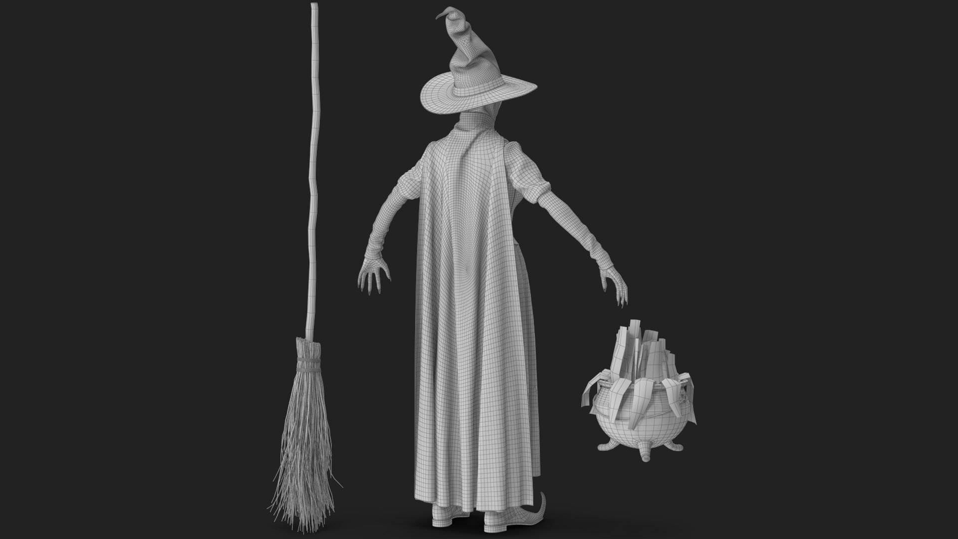 Witch 8 3D https://p.turbosquid.com/ts-thumb/q9/dJKrcl/pU/wireframe_04/jpg/1697642885/1920x1080/fit_q87/5468a3d292fe97281212cdf59137e708c2aee7b0/wireframe_04.jpg