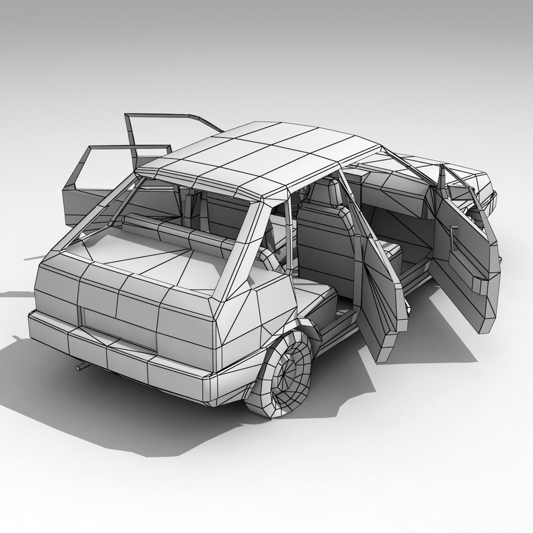 russian car vaz2109 3d max