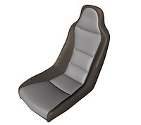 Low Poly Sports Car Seat
