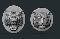 Bas-relief Tiger Head Collection
