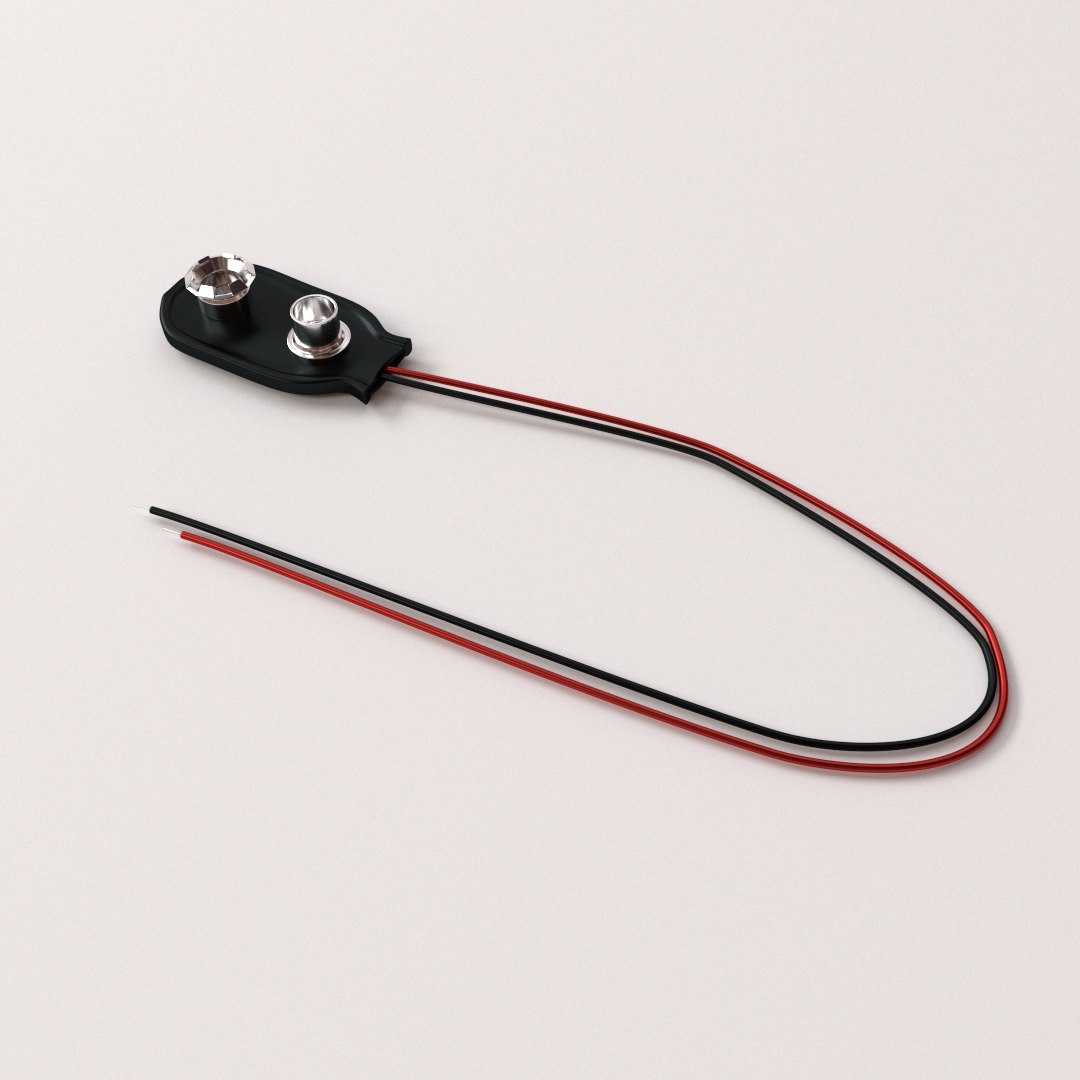 battery snap 3d model