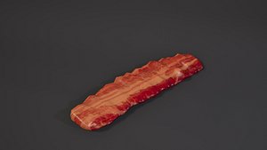 bacon pork food 3D model