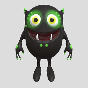 3D model goblin monster creature