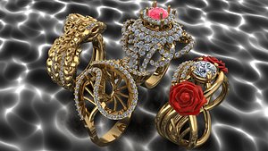 Rings For Gifts OR Daily Use 3D model