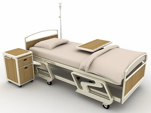3D hospital bed