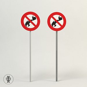 Do not extinguish with water prohibition sign