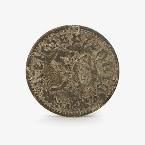 old coin 3D