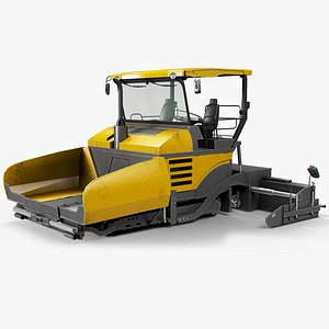 3D model asphalt paver