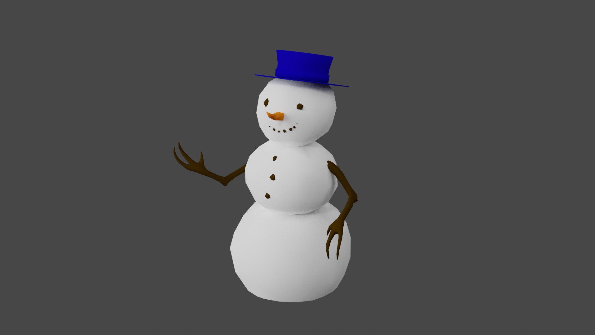 3D Snowman model - TurboSquid 1987455