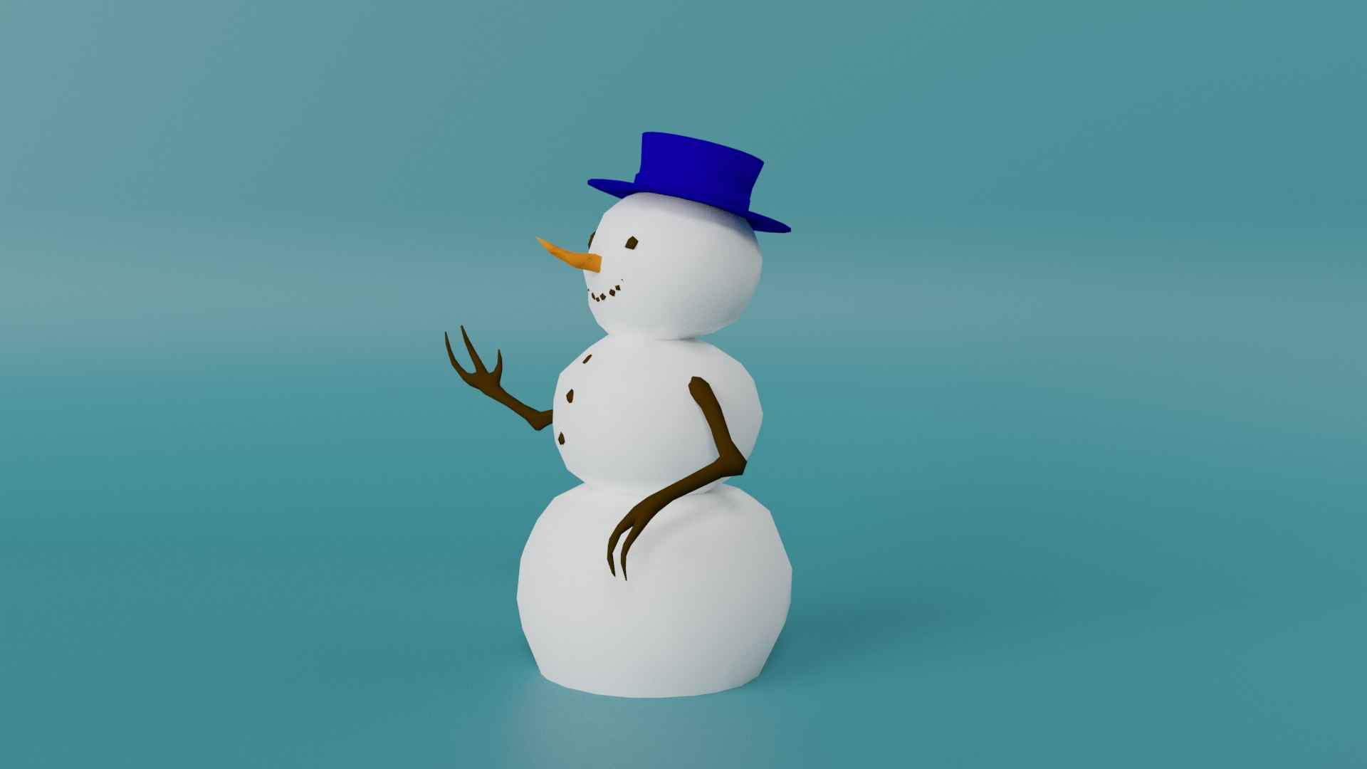 3D Snowman model - TurboSquid 1987455