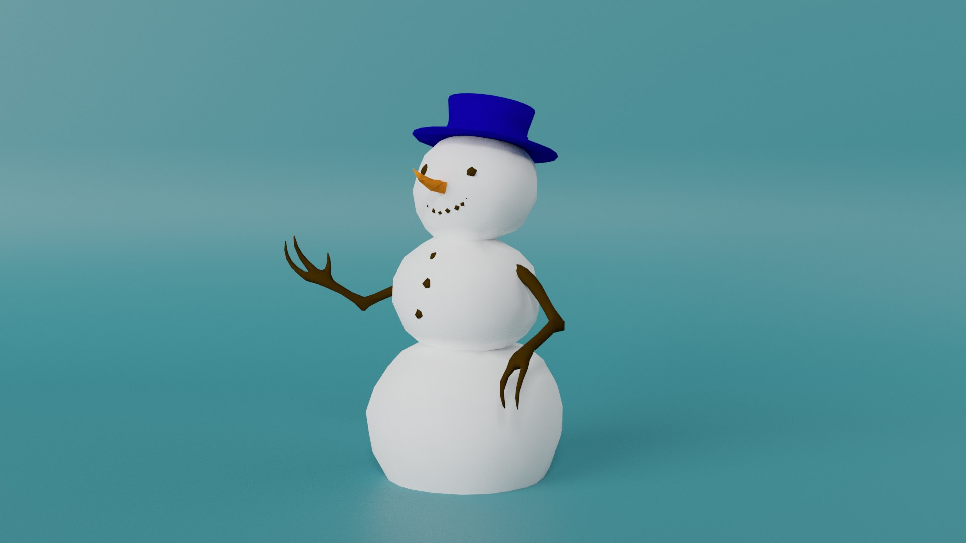 3D Snowman model - TurboSquid 1987455