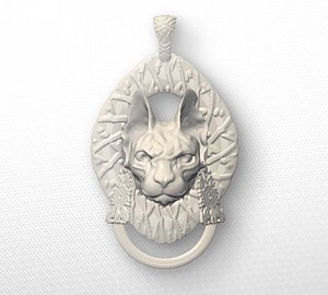 sphinx pendant 3D