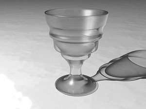 wine shot glass 3d 3ds