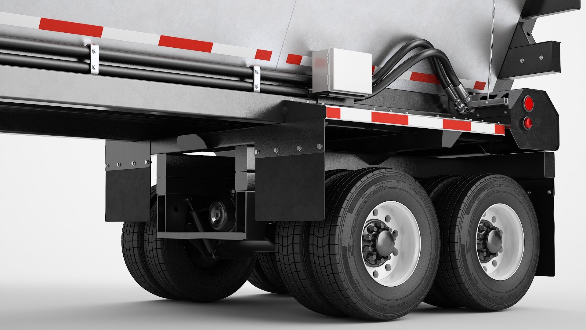 3D Model Volvo VNL 860 Truck 2024 Live Bottom Trailer 01 TurboSquid