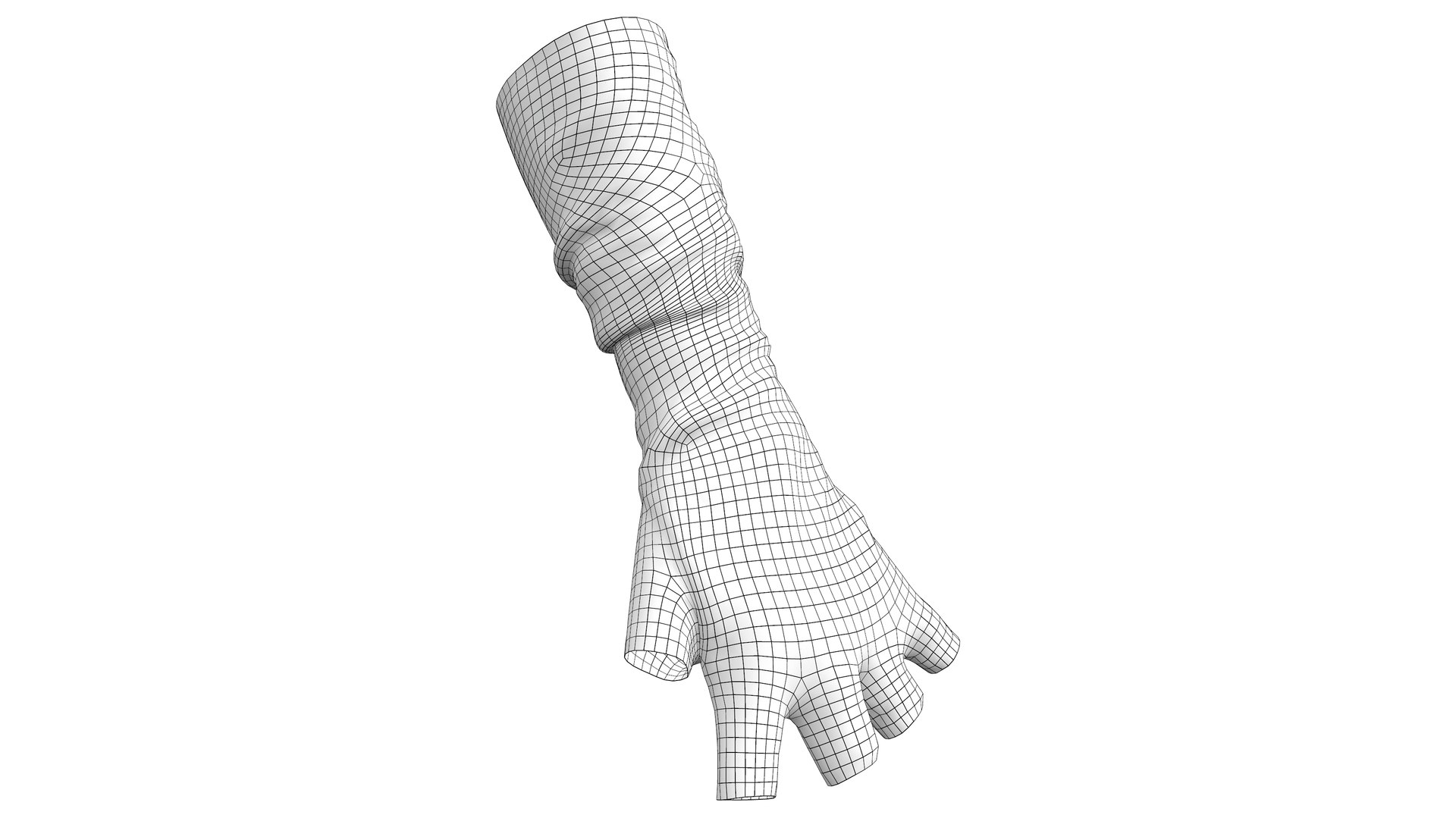 Black Leather Fingerless Gloves 3D model - TurboSquid 2076052