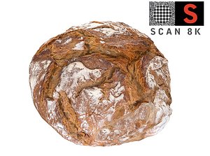 3d model realistic bread macro