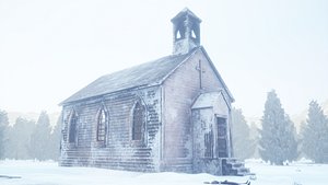 3D western 1800s church