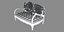 DAYBED LOTUS INTAGLIATO