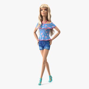 Barbie Doll in Shorts 3D model