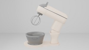 Modern Stand Mixer 3D Model  Minimalist Design model