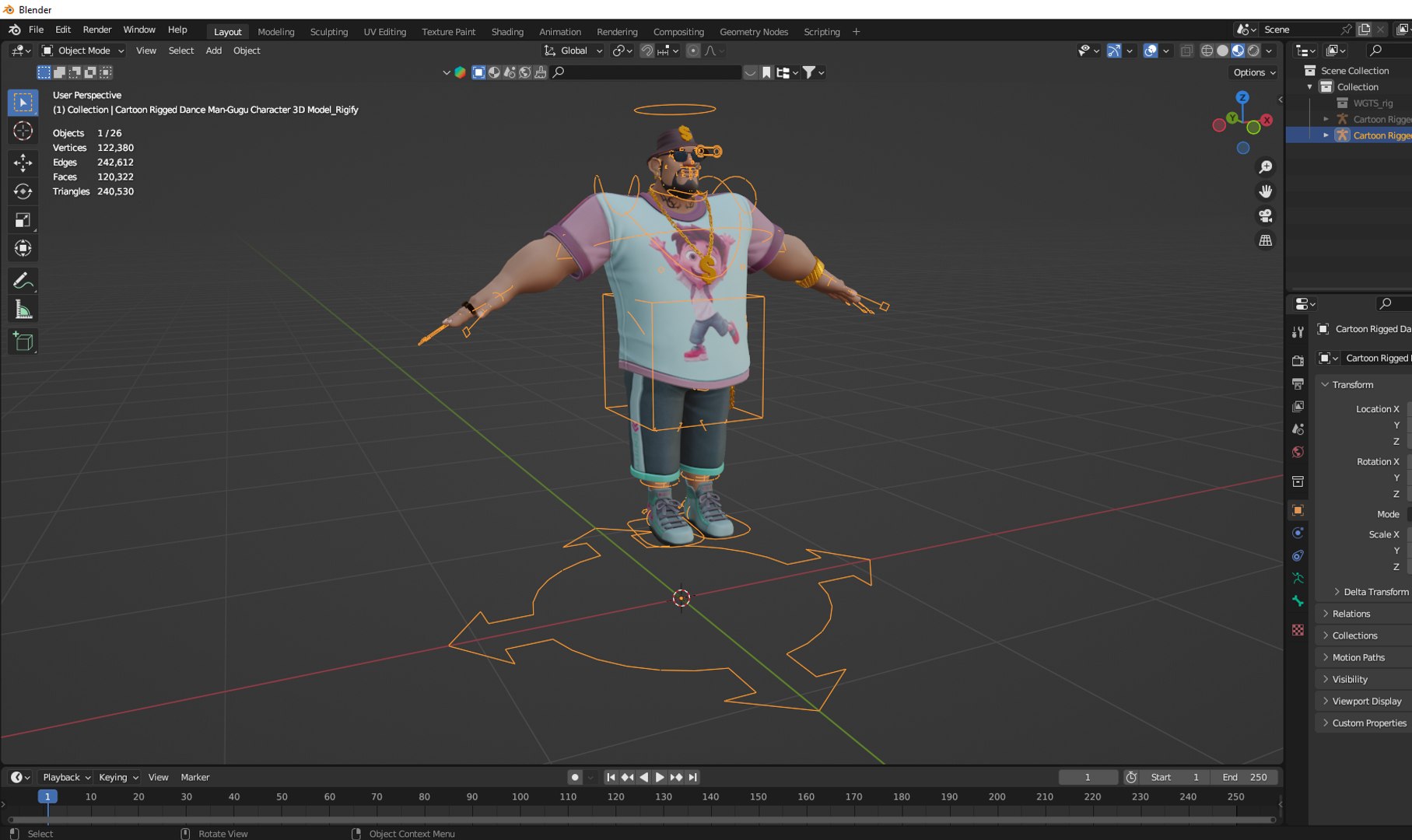 3D Model Cartoon Rigged Dancer Man-Gugu Character 3D Model - TurboSquid ...