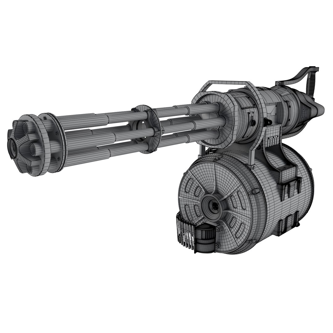 3D Gun Fallout Model - TurboSquid 1470391