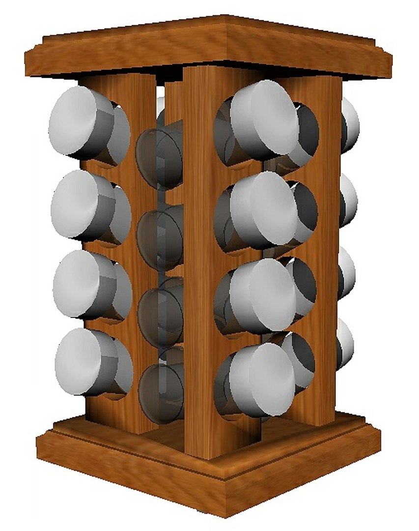 Spice Rack Turntable 3D Model - TurboSquid 1260467