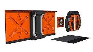 Sci-fi Architecture details model