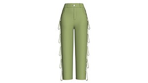 3D Girls Cargo Pant With Eyelet Details model