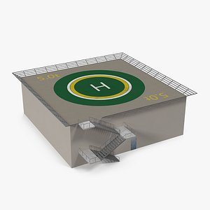 helicopter landing pad 3D model
