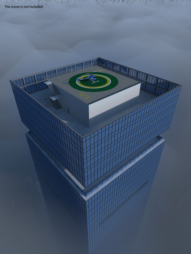 Helicopter Landing Pad 3D model preview
