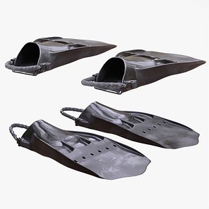 Man and Woman in Fins 88 model